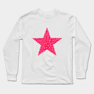 Leopard Print Pink and Red Colours Long Sleeve T-Shirt